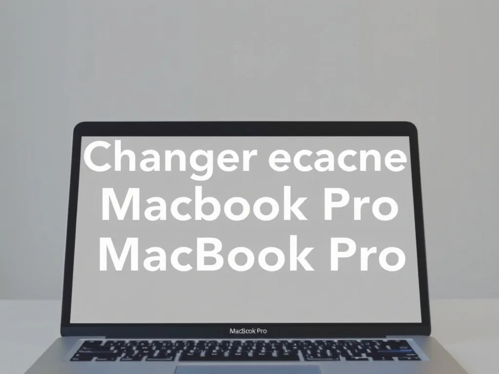 MacBook Pro ouvert avec écran fissuré, outils de réparation à côté sur le bureau
