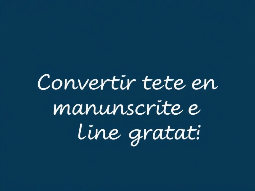Un outil en ligne transforme un texte tapé en une écriture manuscrite réaliste
