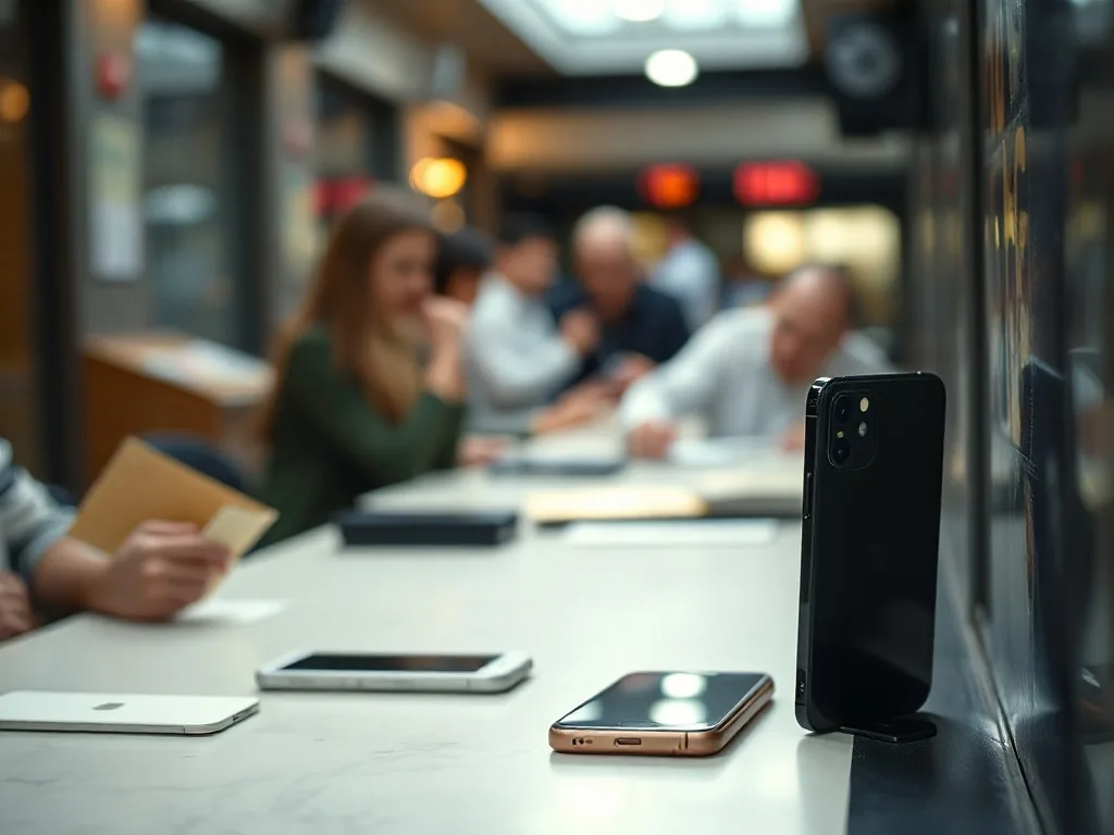 Vue éclatée d’une coque arrière d’iPhone 4 blanche avec les vis et outils de démontage posés à côté