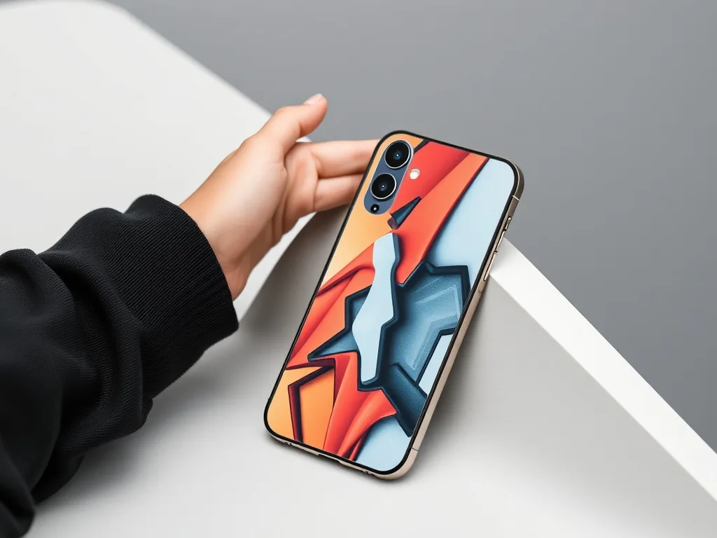 Plusieurs coques personnalisées pour iPhone 15 Pro Max posées sur une table, montrant différents designs et finitions