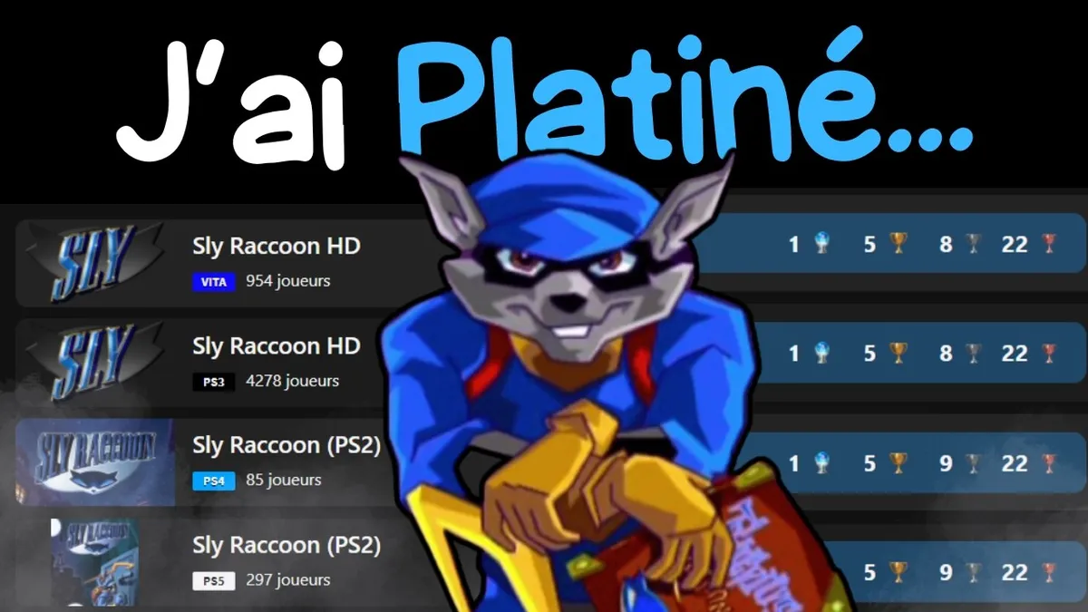 Platine n°37 : Sly Raccoon, Le platine le plus tranquille que j’ai fait