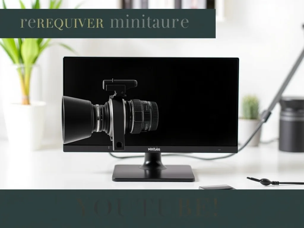 Exemple de miniature YouTube affichant une image de jeu vidéo avec le logo YouTube sur le côté